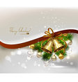 Christmas background with fir tree vector image