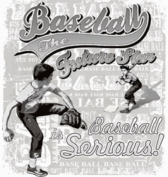 Baseball future star vector image