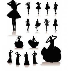 Fashion models vector image
