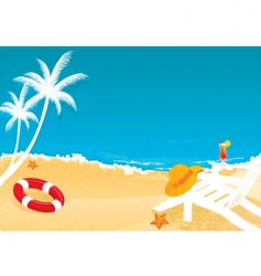 Summer sea vector image