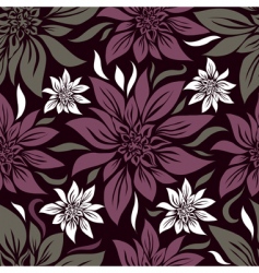 Vintage floral pattern vector image