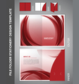 Folder template vector image