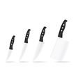 Set of knives vector image