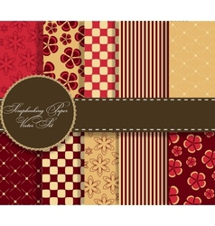 Set of beaautiful paper for scrapbook vector image