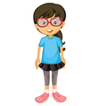 A girl vector image