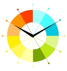 Creative clock design vector image