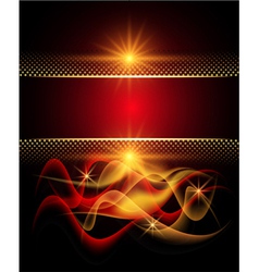 Glowing stars and smoke vector image