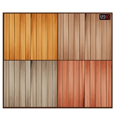 Set of wood background with wooden texture vector image