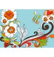 Colorful flowers vector image