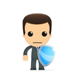 Funny cartoon boss vector image