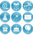 Party web icons vector image