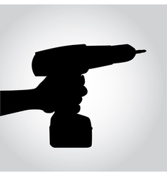 Power drill vector image