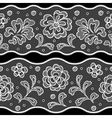 Seamless lace pattern flower vintage background vector image