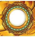 Gold vintage frame vector image