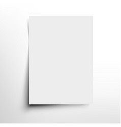 Shadow paper template effect set transparent Vector Image