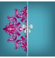 Elegant background with lace ornament vector image