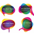 Trendy bubbles vector image