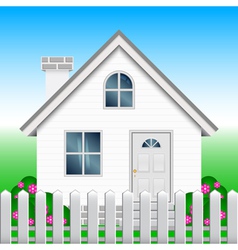 House and garden vector image