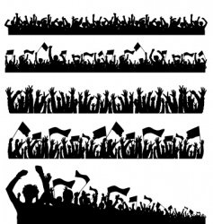Crowd 1 vector image