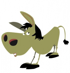 Donkey vector image