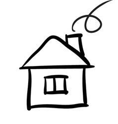 House sketch vector image