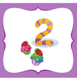 Collection Sweet Numbers for Kids 2 vector image