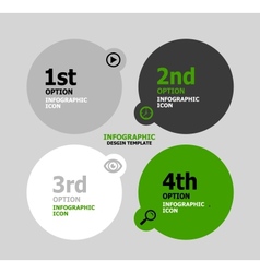 Infographic web banner design template vector image