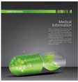 Medical theme flyer brochure vector image
