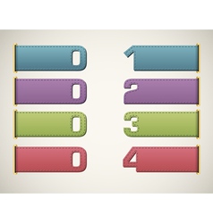 Vintage options 2 vector image