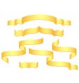 Gold banners vector image