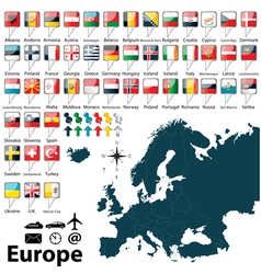 Political map of Europe vector image