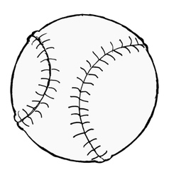 Baseball ball vector image