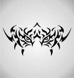 Tribal Tiger Eyes vector image