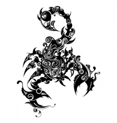 Oriental scorpio vector image