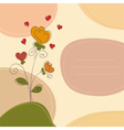 Cute greeting card vector image