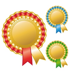 Blank awards ribbons Blank awards ribbons vector image