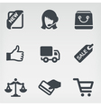 Shopping 1 icon set vector image