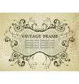 Vintage frame vector image