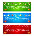Merry Christmas banner on different backgrounds vector image