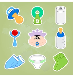 Baby icons vector image