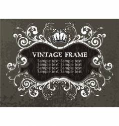 Vintage frame vector image
