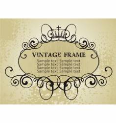 Vintage frame vector image