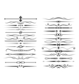 Vintage border elements set Vintage border elements set vector image