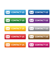 Contact us buttons vector image