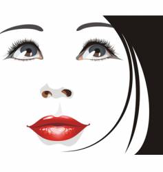 Woman's portrait vector image