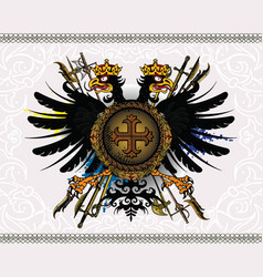 Eagle coat of arms vector image