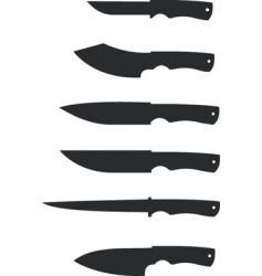 Knife vector image