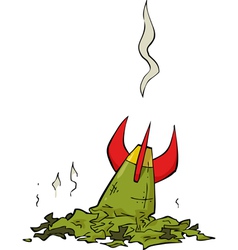 Broken rocket vector image