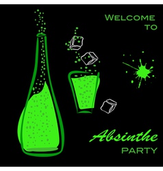 Absinthe party vector image