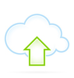 Cloud Computing Icon Upload vector image